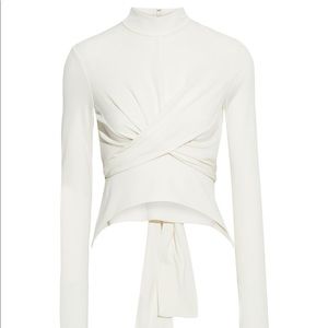 NWT HELMUT LANG IVROY XS WRAP TOP